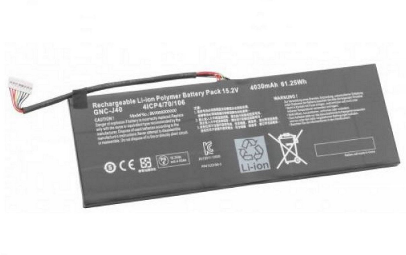 MobiloTec Akku kompatibel mit Gigabyte P34F Series Laptop-Akku Akku 4030 mAh von MobiloTec