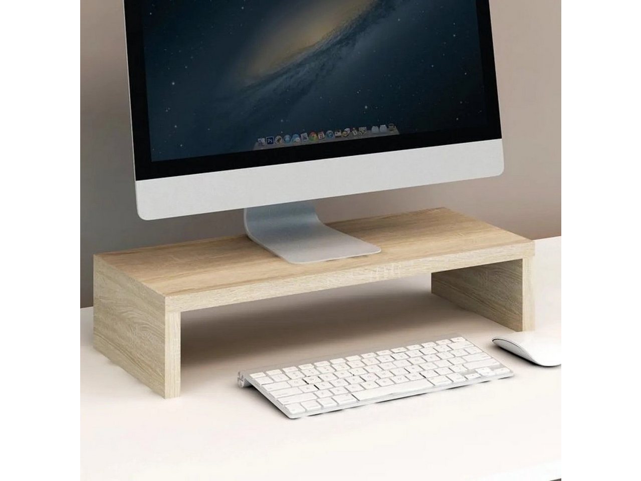 Moblix LAPI Monitorständer aus Holz – Schreibtischständer aus Holz Monitorständer, (Monitorständer, Einzelstück) von Moblix