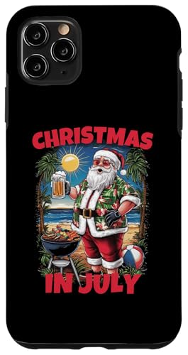 Hülle für iPhone 11 Pro Max Weihnachten im Juli Santa Beach BBQ Party von Mocking Merch