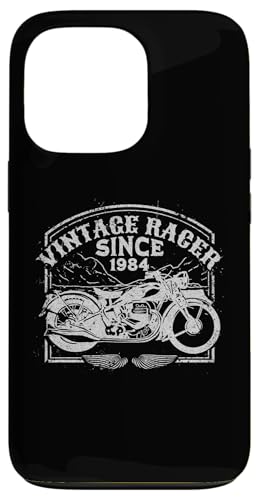 Hülle für iPhone 13 Pro Vintage Racer seit 1984 Retro Motorrad - Motorradliebhaber von Mocking Merch