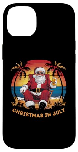 Hülle für iPhone 14 Plus Weihnachten im Juli Santa Beach Party von Mocking Merch