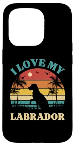 Hülle für iPhone 15 Pro I Love my Labrador – Geschenk für Hundeliebhaber – niedlicher Labrador von Mocking Merch