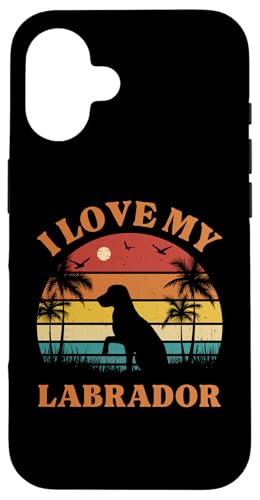 Hülle für iPhone 16 I Love my Labrador – Geschenk für Hundeliebhaber – niedlicher Labrador von Mocking Merch