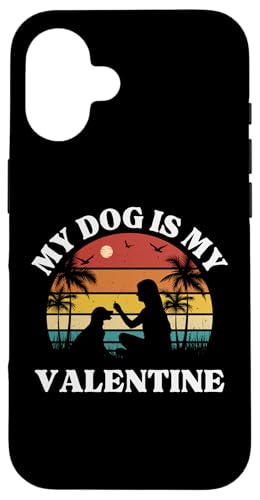 Hülle für iPhone 16 My Dog is my Valentines – Frauen spielen mit Hund – Hundeliebhaber von Mocking Merch