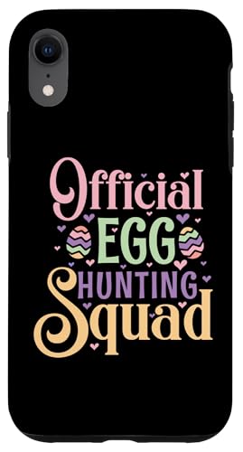 Hülle für iPhone XR Offizielle Eiersuche Squad – niedliches Ostereier-Design von Mocking Merch