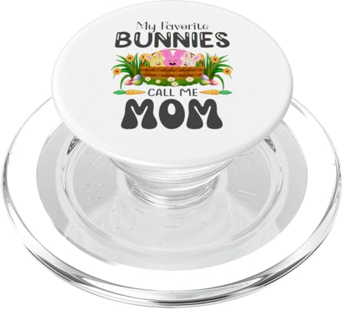 My Favorite Bunnies Call Me Mom – Osterhase Jungen Mädchen PopSockets PopGrip für MagSafe von Mocking Merch