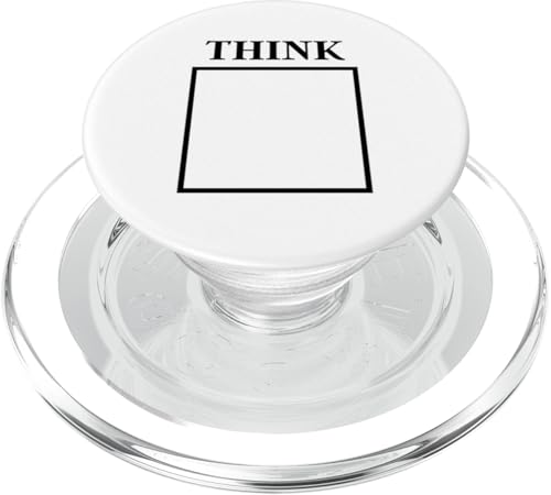 Think Outside the Box – Blue Sky Thinking – lustiger Slogan PopSockets PopGrip für MagSafe von Mocking Merch