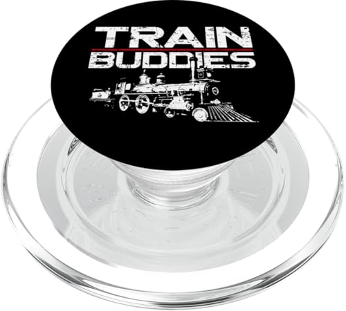 Dampflokomotive Freunde Besties PopSockets PopGrip für MagSafe von Model Train Railroad Conductor Engineer DA0