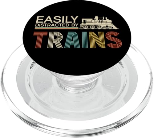 Dampflokomotive Lokomotive Lokomotive Lokomotive Vintage Retro PopSockets PopGrip für MagSafe von Model Train Railroad Conductor Engineer DA0