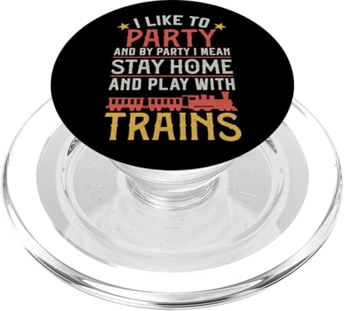 Dampflokomotive Lokomotive Vintage I Like PopSockets PopGrip für MagSafe von Model Train Railroad Conductor Engineer DA0