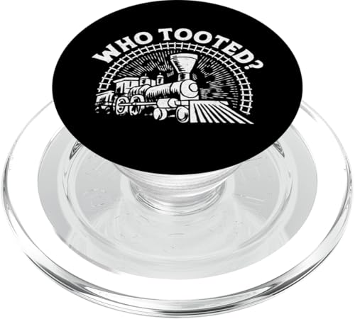 Steam Train Driver Trainspotting Lokomotive Wortspiel Vintage Who PopSockets PopGrip für MagSafe von Model Train Railroad Conductor Engineer DA0