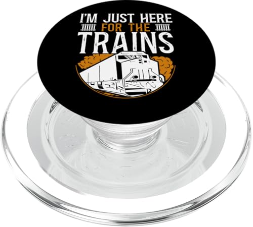 Güter Diesel Lokomotive Lokomotive Vintage PopSockets PopGrip für MagSafe von Model Train Railroad Conductor Engineer HD0