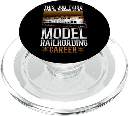 Güter Diesel Lokomotive Lokomotive Vintage PopSockets PopGrip für MagSafe von Model Train Railroad Conductor Engineer HD0