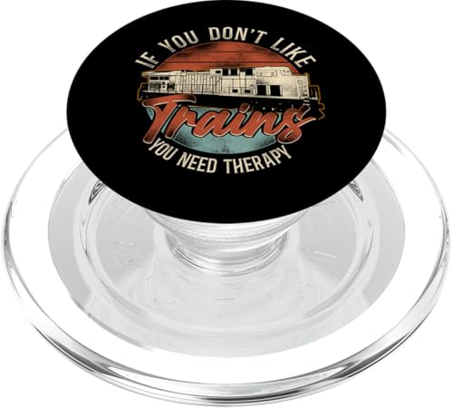 Güter Diesel Lokomotive Lokomotive Vintage PopSockets PopGrip für MagSafe von Model Train Railroad Conductor Engineer HD0