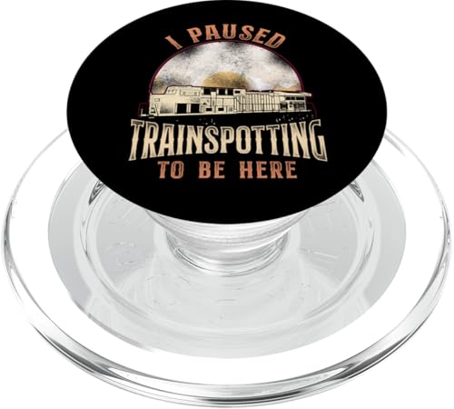 Güter Diesel Lokomotive Lokomotive Vintage PopSockets PopGrip für MagSafe von Model Train Railroad Conductor Engineer HD0