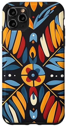 Hülle für iPhone 11 Pro Max Indianer-Muster Malerei Tribal Art von Modern Aesthetic Design Studio