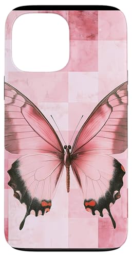 Hülle für iPhone 13 Pro Max Faienflügel-Schmetterling in Rosa, böhmisch, ästhetisch, Y2k von Modern Aesthetic Design Studio