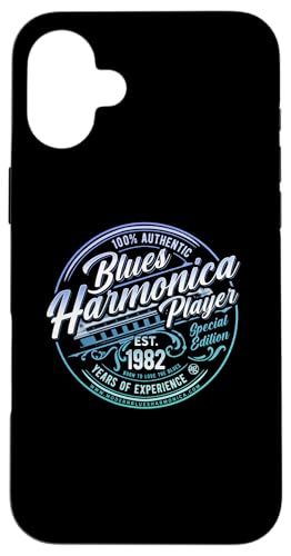 Hülle für iPhone 16 Plus Modern Blues Harmonica Born In 1982 Vintage 43rd Birthday von Modern Blues Harmonica OFFICIAL