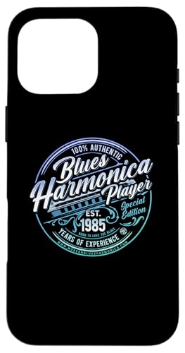 Hülle für iPhone 16 Pro Max Modern Blues Harmonica Born In 1985 Vintage 40th Birthday von Modern Blues Harmonica OFFICIAL