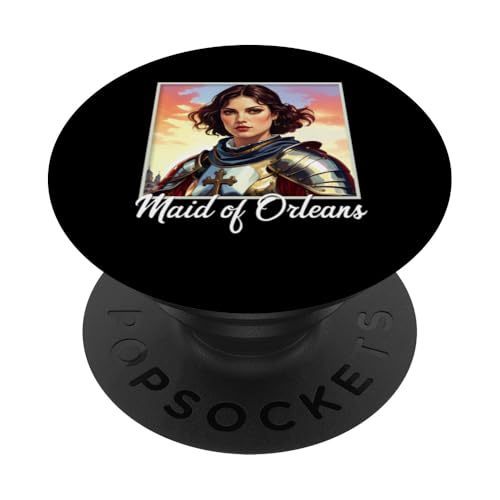 Heilige Jeanne d'Arc katholisch PopSockets Klebender PopGrip von Modern Day Catholic Designs