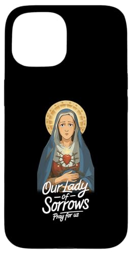 Hülle für iPhone 15 Mater Dolorosa Our Lady of Sorrows Jungfrau Maria katholisch von Modern Day Catholic Designs