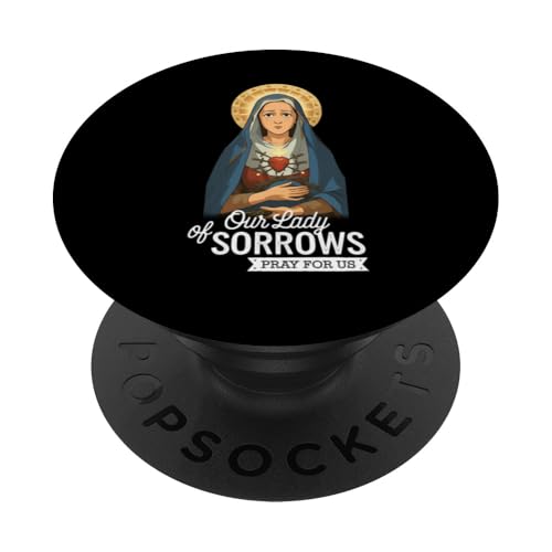 Mater Dolorosa Our Lady of Sorrows Jungfrau Maria katholisch PopSockets Klebender PopGrip von Modern Day Catholic Designs