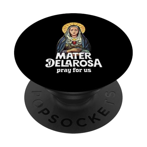 Mater Dolorosa Our Lady of Sorrows Jungfrau Maria katholisch PopSockets Klebender PopGrip von Modern Day Catholic Designs