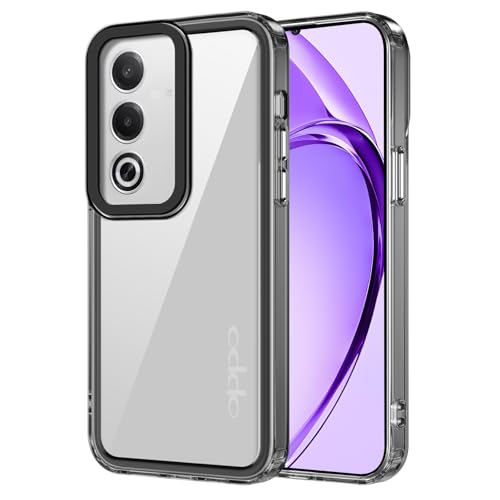 MokaZii Hülle für Oppo A80 5G, Dünne Weiche Transparent Schutzhülle Flexible TPU Durchsichtige Handyhülle Kratzfest Case Cover, Staubabweisend, Kratzfestigkeit Handyhülle für Oppo A80 5G Schwarz von MokaZii