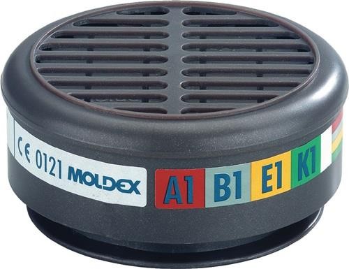 10 Stk. Moldex Gasfilter 890001 EN 14387:2004+A1:2008 A1B1E1K1 von Moldex