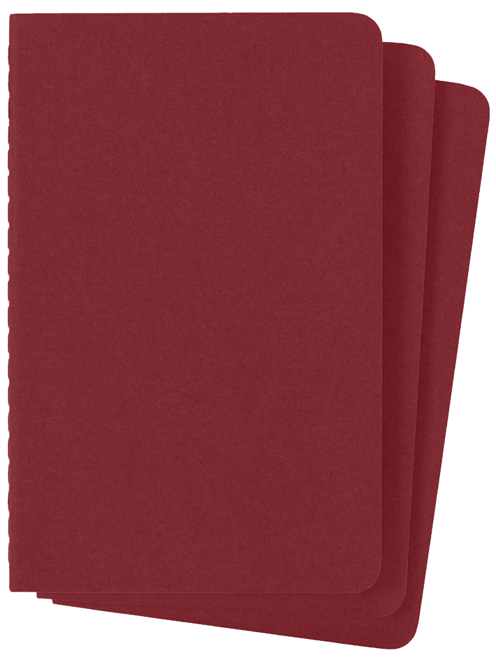 MOLESKINE Notizheft Cahier, P/A6, blanko, Karton, rot von Moleskine