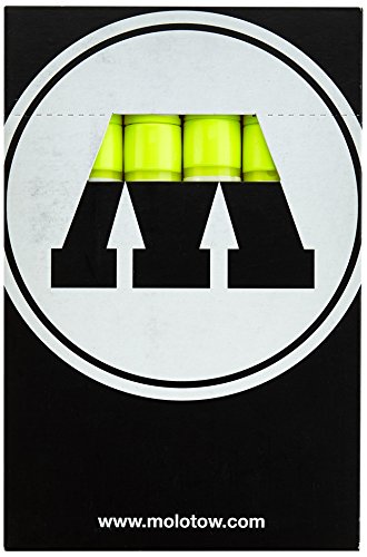 Molotow Pump Marker Chalk (nachfüllbar, 4 mm) 6 Stück neongelb von Molotow