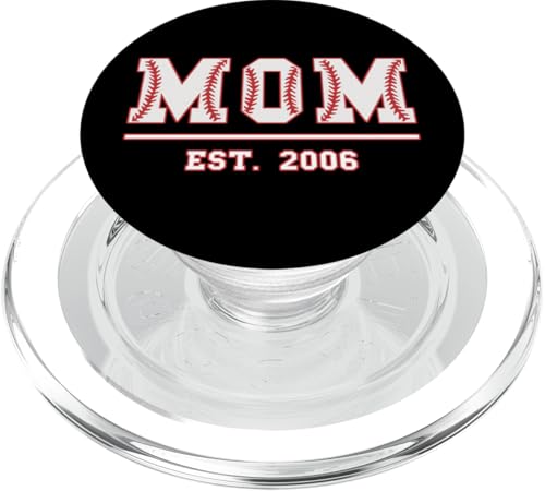 Baseball Mama Est. 2006 Muttertag Mutter Geburtstag Vintage PopSockets PopGrip für MagSafe Baseball Mama Est. 2006 Muttertag Mutter Geburtstag Vintage PopSockets PopGrip für MagSafe von Mom Est. 2006 Baseball Softball Mother's Day Retro
