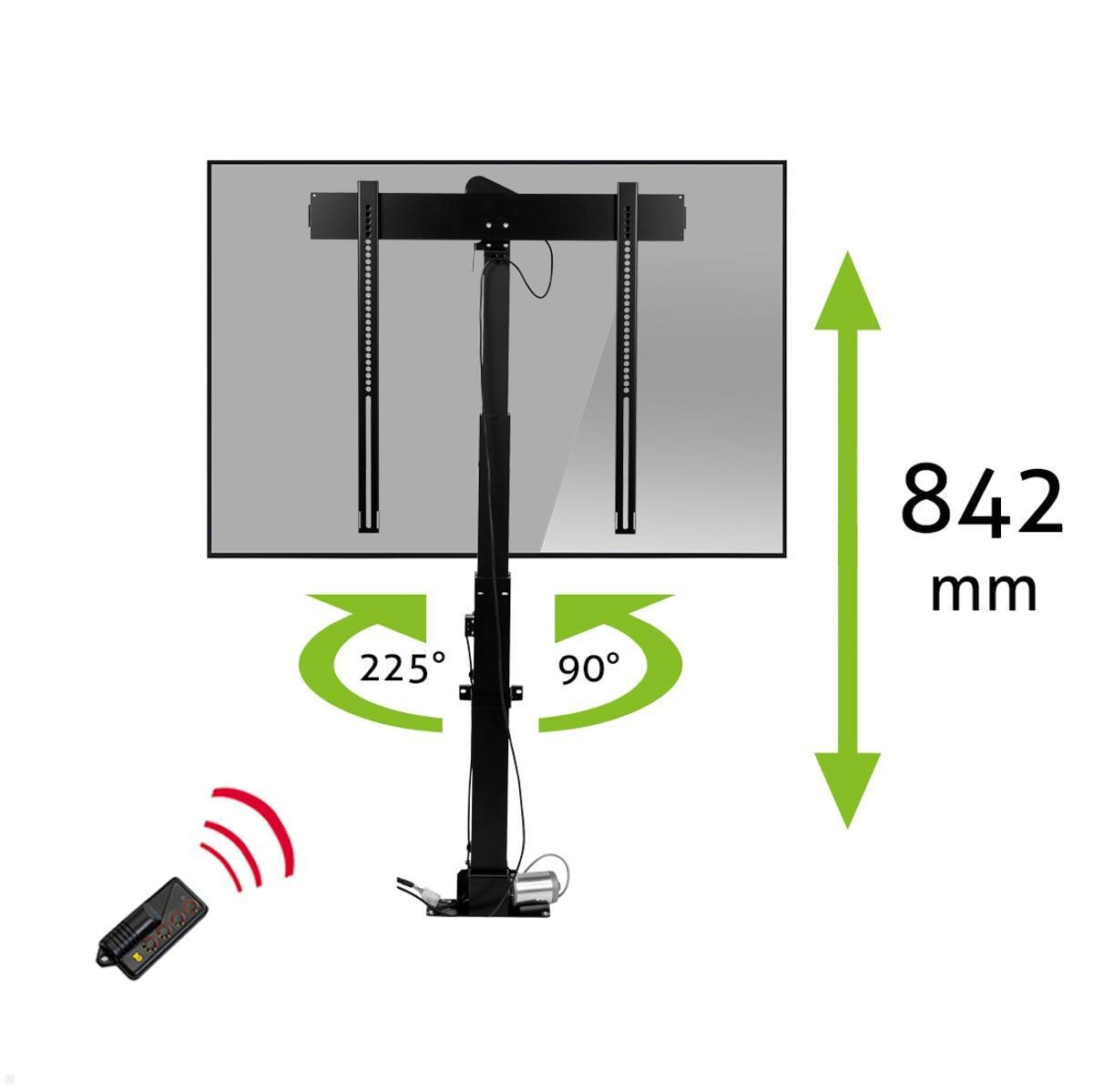 MonLines MLS007BSV Einbau TV Lift bis 65 Zoll, drehbar 225L / 90R, 842 mm Hub von MonLines