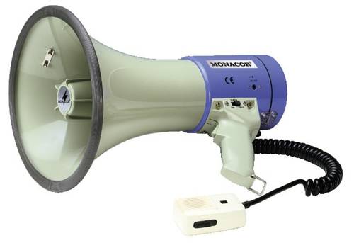Monacor TM-27 Megaphon integrierte Sounds, mit Handmikrofon von Monacor