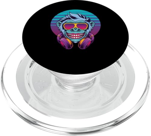 Monkey DJ mit Kopfhörer und Sonnenbrille Geschenkidee Party PopSockets PopGrip für MagSafe Monkey DJ mit Kopfhörer und Sonnenbrille Geschenkidee Party PopSockets PopGrip für MagSafe von Monkey DJ Affe mit Kopfhörer Sonnenbrille Lustig