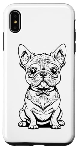 Hülle für iPhone XS Max Süsser sitzender Hund von Monographix