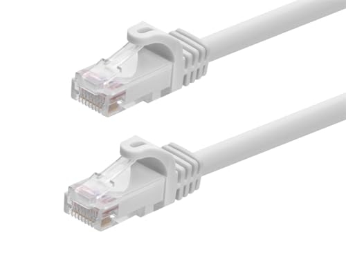 Monoprice 111233 Flexboot Cat6 Ethernet-Patchkabel – Netzwerk-Internetkabel – RJ45, verseilt, 550 Mhz, UTP, reines blankes Kupferdraht, 24 AWG, 30,5 m, Weiß von Monoprice