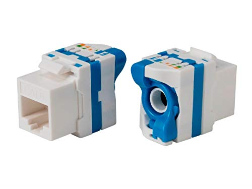 Monoprice Cat6 RJ45 Werkzeugloser Drehhebel, 180 Grad Keystone von Monoprice