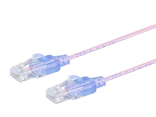 Monoprice Cat6A Ethernet-Patchkabel, 5 Stück, 1,5 m, Knickschutz, RJ45, 550 MHz, UTP, reines blankes Kupferdraht, 10 g, 30 AWG – SlimRun Monoprice Cat6A Ethernet-Patchkabel, 5 Stück, 1,5 m, Knickschutz, RJ45, 550 MHz, UTP, reines blankes Kupferdraht, 10 g, 30 AWG – SlimRun von Monoprice
