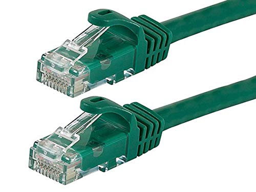 Monoprice Flexboot Cat6 Ethernet-Patchkabel – Netzwerk-Internetkabel – RJ45, verseilt, 550 MHz, UTP, reines blankes Kupferdraht, 24AWG, 15,2 m, Grün von Monoprice