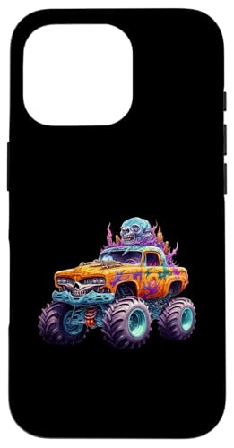 Hülle für iPhone 16 Pro Monster Truck Halloween Party Kostüm Jungen von Monster Truck Halloween Gifts for Boys