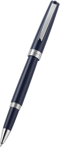 Montegrappa Tintenroller Armonia aus Edelstahl in der Farbe Dark Blue, ISA1RRAD von Montegrappa