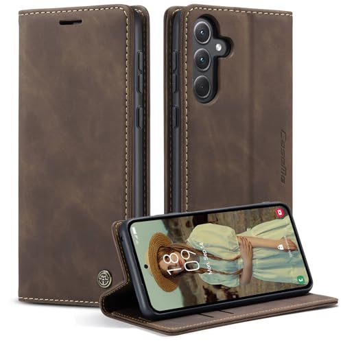 Monweicz Handyhülle für Samsung Galaxy A35 Hülle Premium Lederhülle Klappbar Flip Case Tasche Magnet Kartenfach Standfunktion Klapphülle Schutzhülle für Samsung Galaxy A35 - Kaffee Monweicz Handyhülle für Samsung Galaxy A35 Hülle Premium Lederhülle Klappbar Flip Case Tasche Magnet Kartenfach Standfunktion Klapphülle Schutzhülle für Samsung Galaxy A35 - Kaffee von Monweicz