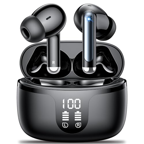 Monyhigh Bluetooth Kopfhörer,In Ear Kopfhörer kabellose Bluetooth 5.3 NEU 42H IPX6 Bluetooth Kopfhörer Hi-Fi Stereo ENC Lärmreduzierung Ohrhörer USB-C CY von Monyhigh