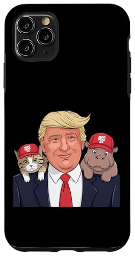 Hülle für iPhone 11 Pro Max Moo Deng 24 Trump Cat & Hippo sind einsatzbereit! von Moo Deng Maga Gang