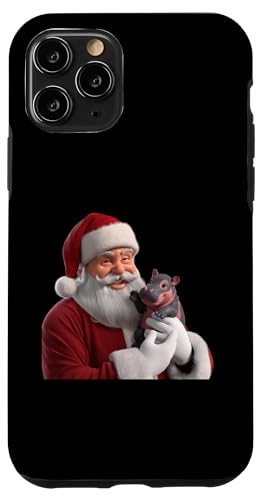 Hülle für iPhone 11 Pro Der neue Kumpel des Weihnachtsmanns The Super Hippo Christmas von Moo Deng Mixup Funny