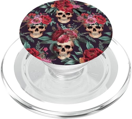 Dunkle florale gotische botanische Blume PopSockets PopGrip für MagSafe von Moody Dark Gothic Flower Aesthetic