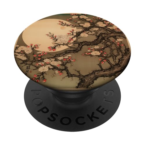 Kirschblütenbaum Serene Moonlit Sakura PopSockets mit austauschbarem PopGrip von Moonlit Sakura Reverie