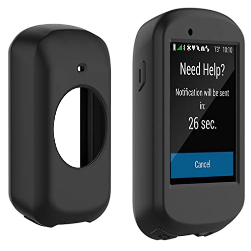 Moorovgi Hülle kompatibel für Garmin Edge 830,Silikon Schutzhülle Skin - GPS Bike Computer Zubehör für Garmin Edge 830 (Schwarz) von Moorovgi