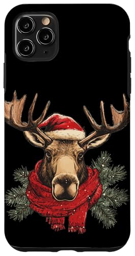 Hülle für iPhone 11 Pro Max Schöner festlicher Elch mit Urlaubsstimmung von Moose in Christmas Mood